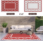 GENIMO 6' x 9' Outdoor Rug Waterproof - Image 4