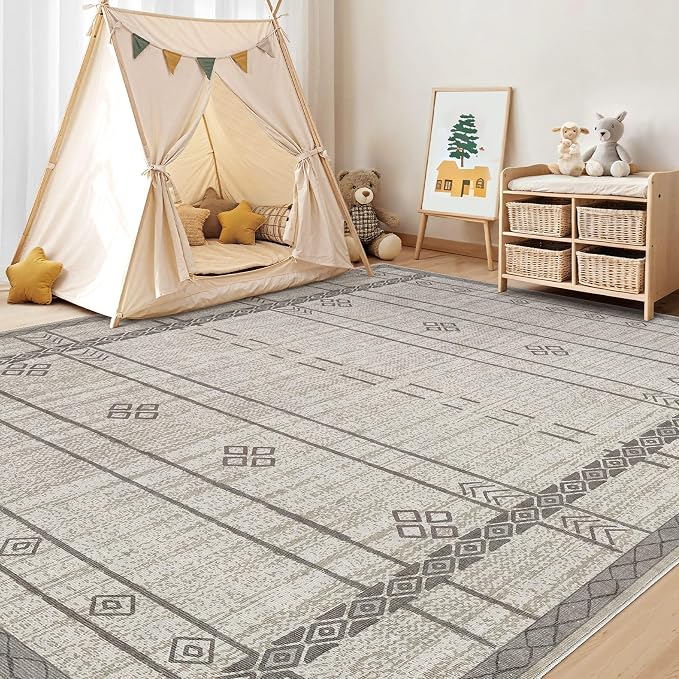 cotiled 6x9 Area Rugs Living Room Rug: Washable Boho Rugs - Image 6