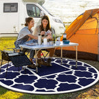 GENIMO 8' Round Outdoor Rug Waterproof - Image 3