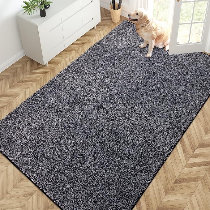 PURRUGS Easy Care Area Rug 4.5ft x 7ft, Non-Slip Washable Entryway Rug by PURRUGS