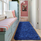 ONASAR Navy Blue Runner Rugs for Bedroom Living Room, Fluffy 2x6 Bedside - Image 6