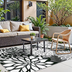 3x5 Washable Rug for Living Room Tropical Botanical Modern Floral Chenille Area - Image 3