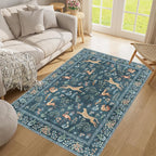 DUKINO 3x5 Rug, Washable Animal Area Rug - Image 9