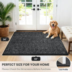 PURRUGS Dirt Trapping Door Mat 34" x 59", Non-Slip Machine Washable Entry Rug - Image 8