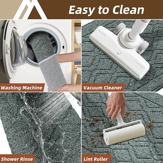 COSY HOMEER Kitchen Rugs Sets 2PCS, Non-Slip Washable Kitchen Mats - Image 6