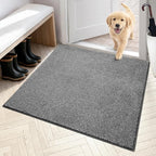 PURRUGS Dirt Trapping Door Mat 36" x 36", Non-Slip Machine Washable Entryway Rug by PURRUGS