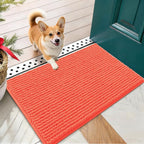 OLANLY Dog Door Mat for Muddy Paws 24x16, Ultra Absorbent Chenille Mud Doormat by OLANLY