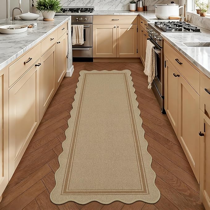 Easy Jute Kitchen Runner 2x6 Kitchen Runner Rug Washable Non Slip Outdoor Rug - Image 2