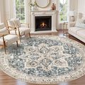 Tortania 4' Round Area Rug Living Room Rugs by Tortania