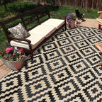 SAND MINE Waterproof Outdoor Rug 9x18 ft, Plastic Reversible Rug, Modern Area - Image 5