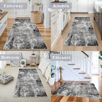 3x4 Washable Entryway Rug – Non-Slip Modern Abstract Small Area Rug - Image 6