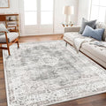 CHAMPLANT Area Rug 5'x7' Washable Rug Vintage Traditional Floor Cover Thin by CHAMPLANT