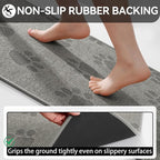 YDKGL Non-Slip Kitchen Mats for Floor, Soft Woven Linen Embroidery Kitchen - Image 4