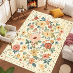 DUKINO 5x7 Area Rug, Floral Rugs - Image 9