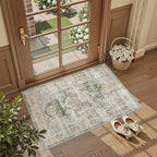 Madane Washable Area Rug 2x3, Small Entryway Rug Non-Slip Vintage Door Mat - Image 4
