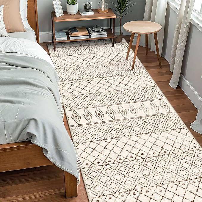 Washable 4x10 Runner Rug Hallway: Non Slip Moroccan Rugs - Image 3