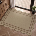 Easy Jute Outdoor Mats for Front Door, 2x3 Small Washable Kitchen Rugs by LORWER