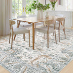 XLUEZ Area Rug 8x10 Living Room Rug, Machine Washable Vintage Distressed Boho - Image 3