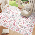 DUKINO 3x5 Rug, Washable Animal Area Rug - Image 3