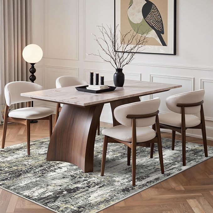 BEIMO Area Rugs 5x7 for Living Room Bedroom, Modern Abstract Machine Washable - Image 3