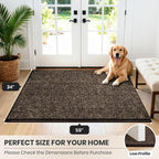 PURRUGS Dirt Trapping Door Mat 34" x 59", Non-Slip Machine Washable Entry Rug - Image 8
