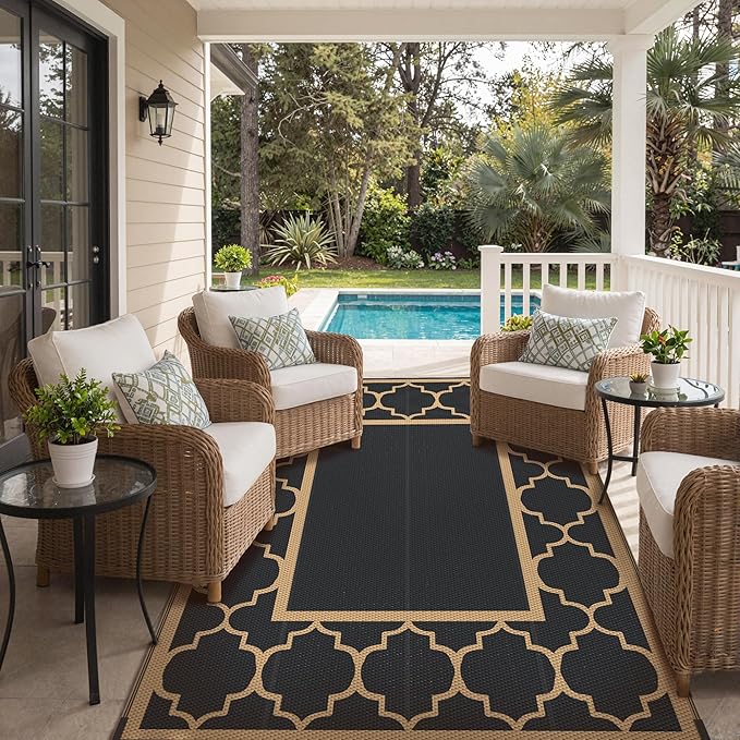 GENIMO 5' x 8' Outdoor Rug Waterproof - Image 6