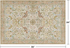 Beige Boho Bathroom Rugs 2x3 Washable Non Slip - Image 2