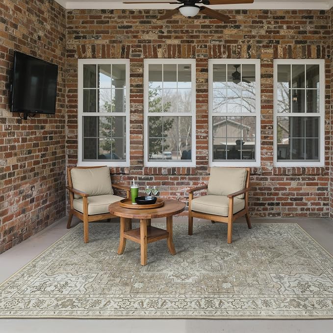 GENIMO Outdoor & Indoor Area Rug 5'x8', Waterproof, Non-Shedding, Easy Cleaning - Image 3