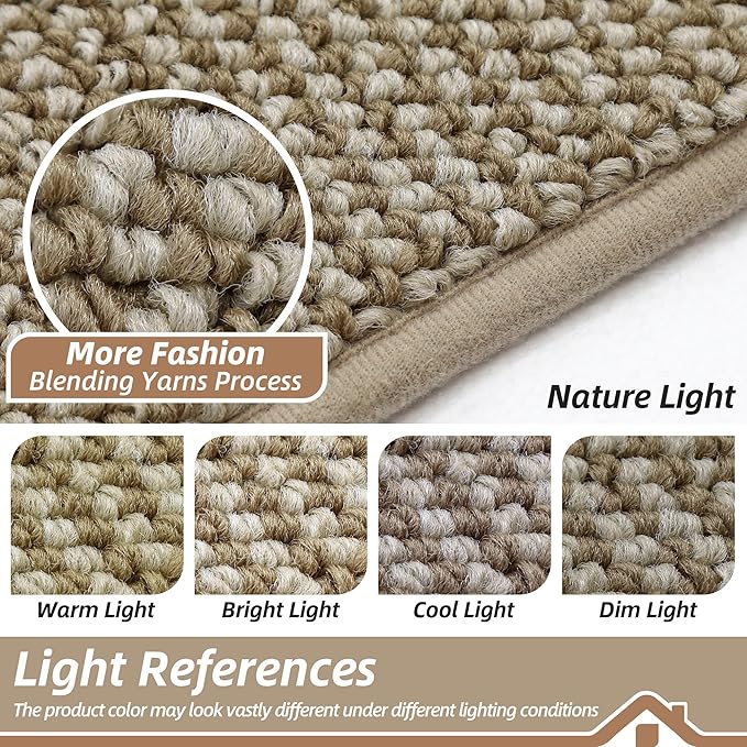 BEQHAUSE Dirt Trapper Door Mat 17"x30", Non-Slip Doormats Washable Entryway Rugs - Image 5