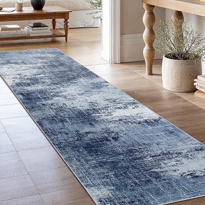 Runner Rugs for Hallway 2'6"x8', Modern Abstract Machine Washable Runners for by AMADAHOMEFURNISHING