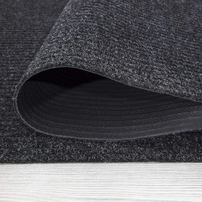 Ottomanson 5' x 6'6" Mud Mat Area Rug Scraper Carpet - Image 9