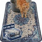 Hompet Cat Litter Mat 2 Pack, 24x36 Large Machine Washable Trapping Mats by Hompet