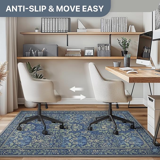 48"x60" Office Chair Mat for Hardwood Tile Floor, Under Desk Carpet Protector - Image 4