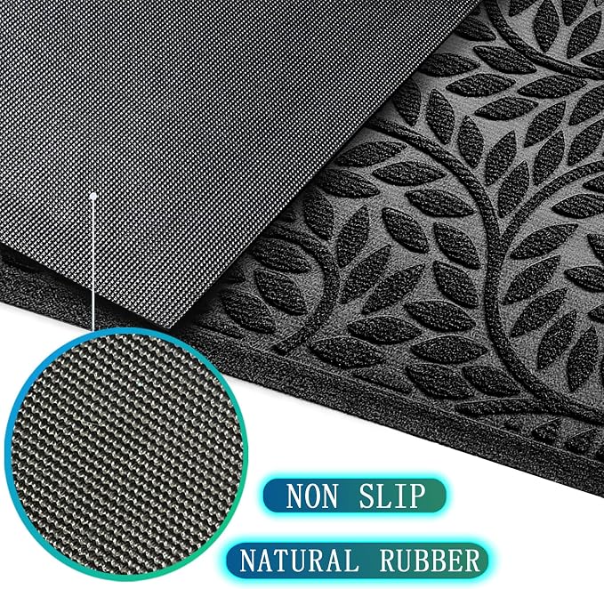 Bulijojo Front Door Mat Entrance, Durable Heavy Duty Welcome Mat, Thick - Image 3