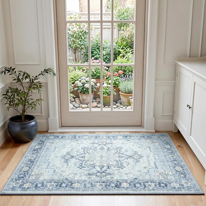Lofus 2x3 Washable Rug for Entryway Bathroom, Non Slip Kitchen Mats for Floor by Lofus