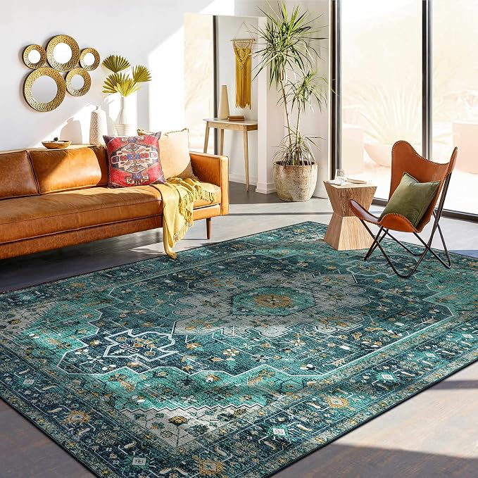 Moynesa Ultra-Thin Vintage Area Rug by Moynesa