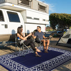 GENIMO Outdoor Rug Waterproof for Patio Decor, Camping Mats for Outdoor - Image 3