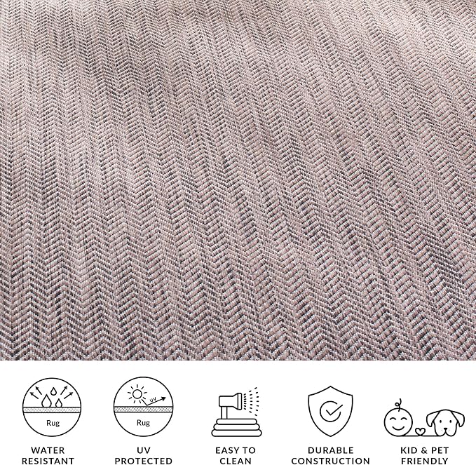 SAFAVIEH Outdoor Square Rug 5'3" - Image 7