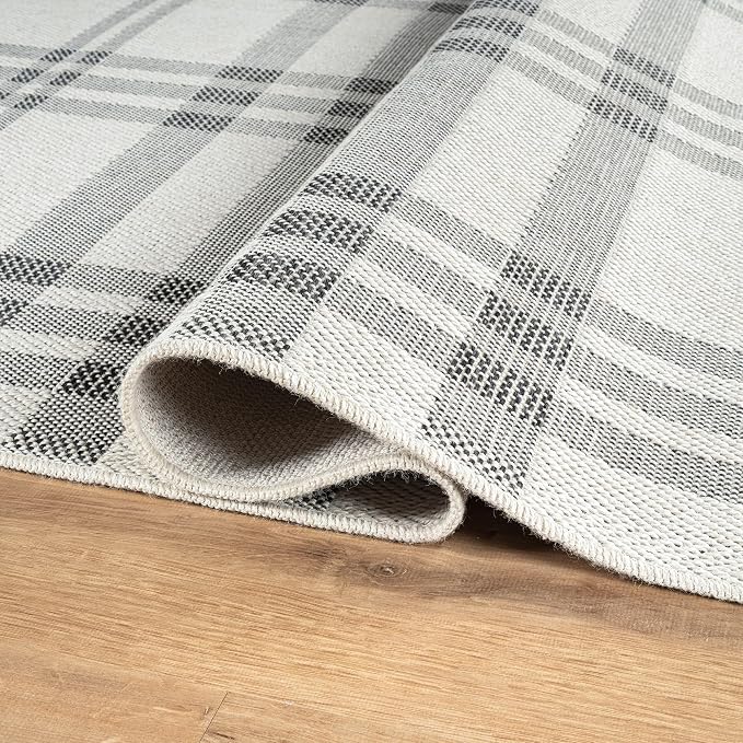 CAMILSON Easy Jute Rug 2x7, Indoor and Outdoor Off-White Runner Rug - Image 3