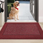 BEQHAUSE Indoor Door Mat 24" x 36", Dirt Trapper Door Mats Non-Slip Entryway by BEQHAUSE