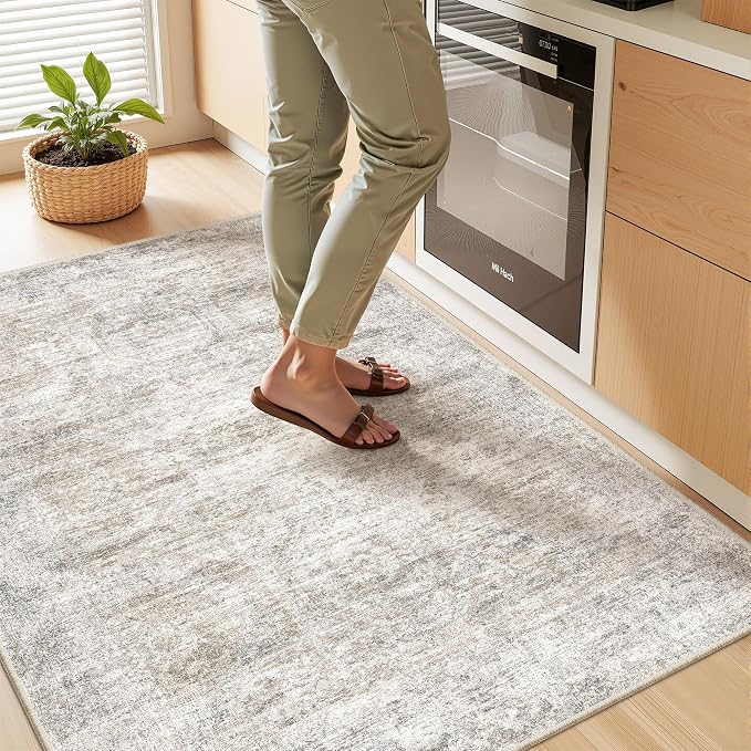 3x4 Washable Area Rug for Entryway, Soft Kitchen Rugs Non Slip for Dining Room - Image 5