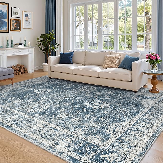 Madane Washable 6x9 Area Rugs for Living Room, Vintage Rug - Image 2