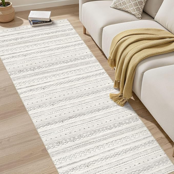 cotiled Hallway 2.6x10 Runner Rugs: Washable Boho Rugs - Image 6