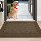 BEQHAUSE Indoor Door Mat 24" x 36", Dirt Trapper Door Mats Non-Slip Entryway by BEQHAUSE