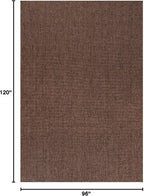CAMILSON Easy Jute Rug 8x10, Indoor Outdoor Brown Color Fiber Area Rugs - Image 2
