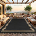 8x10 Scalloped Rug Easy Jute Washable Rug by Zeeinx