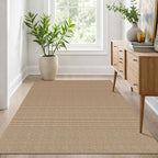 IOHOUZE Washable Area Rug 4x6 Non Slip Rubber Backed Woven Indoor Outdoor Rugs - Image 8