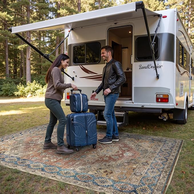 GENIMO Outdoor & Indoor Area Rug 8'x10', Waterproof, Non-Shedding, Easy Cleaning - Image 4