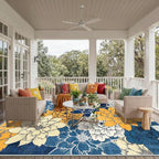 GENIMO Indoor Outdoor Area Rug 10'x14', Machine Washable Rugs - Image 4