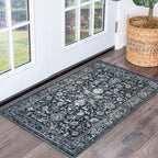 KILOCOCO Small Area Rug 2x3 Entryway Rugs Printed Vintage Floral Washable Rug - Image 9